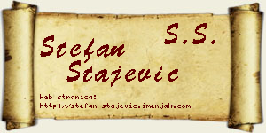 Stefan Stajević vizit kartica